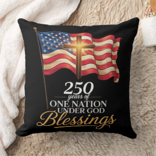 One Nation Under God 250 Years of Blessings Cushion