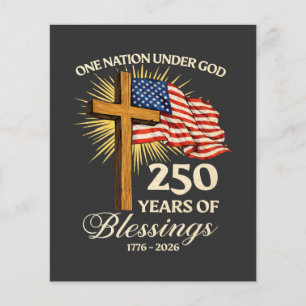 One Nation Under God  250 Years of Blessings Flyer