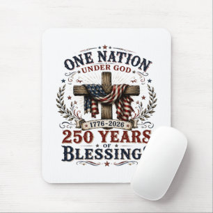One Nation Under God 250 Years Of Blessings Mouse Mat