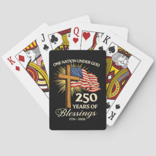 One Nation Under God 250 Years of Blessings Playing Cards