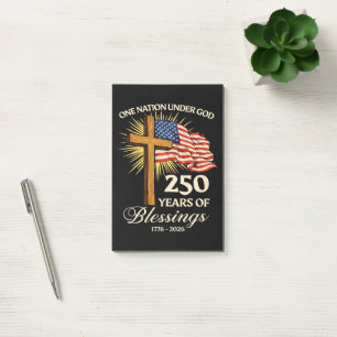 One Nation Under God 250 Years of Blessings Post-it Notes