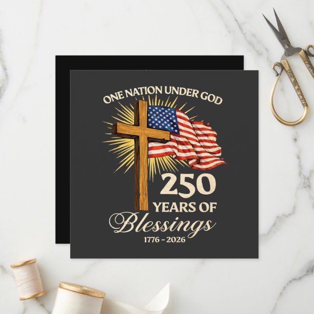 One Nation Under God  250 Years of Blessings Programme (Front/Back In Situ)