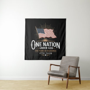 One Nation Under God 250 Years of Blessings Tapestry