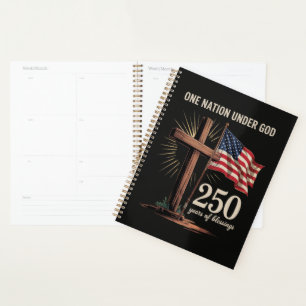 One Nation Under God 250 Years Planner
