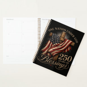 One Nation Under God 250 Years Planner