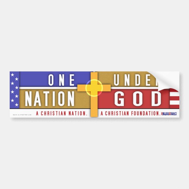 One Nation Under God Bumper Sticker (Front)