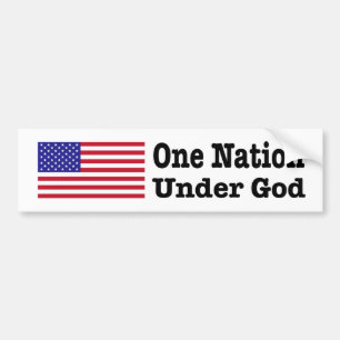 “ONE NATION UNDER GOD” BUMPER STICKER