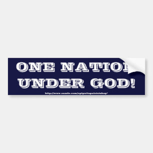 One Nation Under God Bumper Sticker