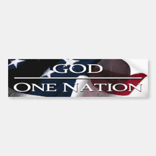 One Nation Under God Bumper Sticker