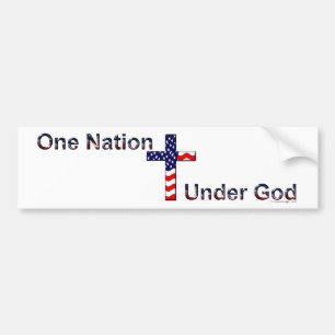 One Nation Under God Bumper Sticker