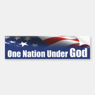 One Nation Under GOD Bumper Sticker