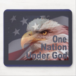 ONE NATION UNDER GOD by SHARON SHARPE Mouse Mat