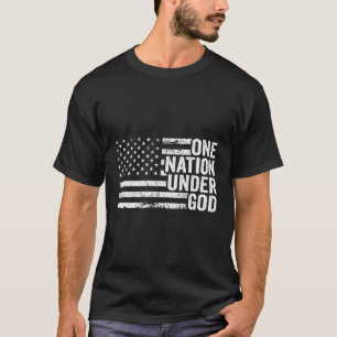 One Nation Under God - Christian Usa Patriotic Ame T-Shirt