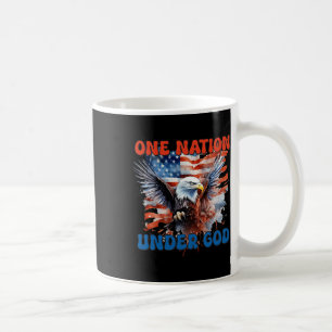 One Nation Under God Flag 4th Of July Patriotic Ch Coffee Mug