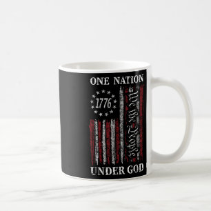 One Nation Under God Flag 4th Of July Patriotic Ch Coffee Mug