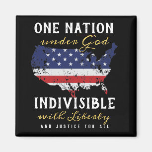 One Nation Under God Sign Magnet