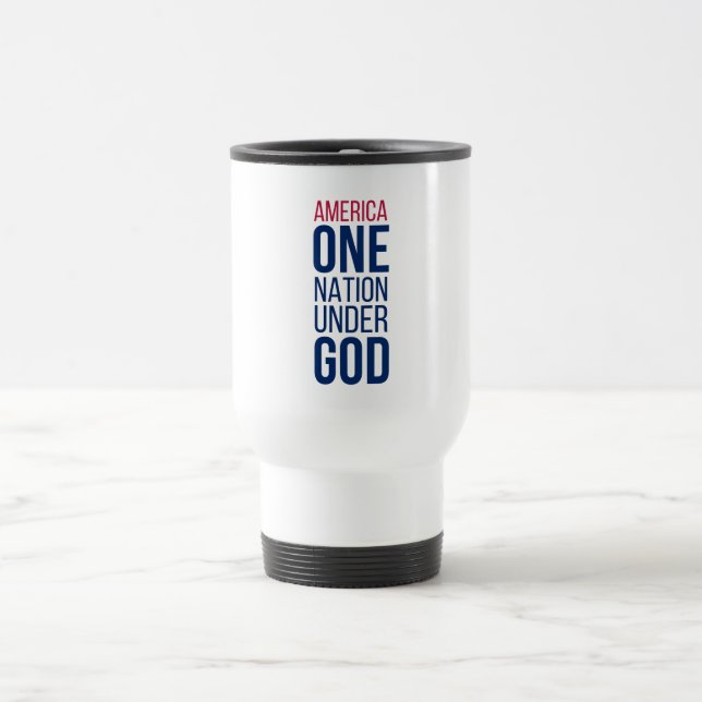 One Nation Under God Travel Mug (Center)
