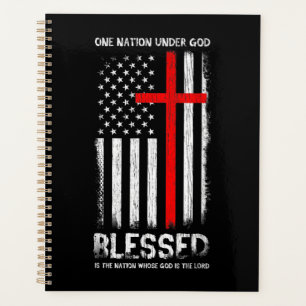 One Nation under God USA Patriot Veteran Planner