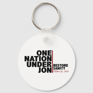 one nation under jon (stewart) key ring