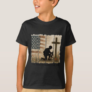 One Nation Under One God Jesus Christian Cross Fai T-Shirt