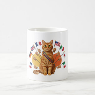 One Nation Under Paws – Cat Around the World Mug