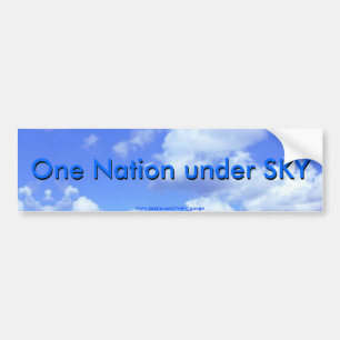 One Nation under SKY Bumper Sticker