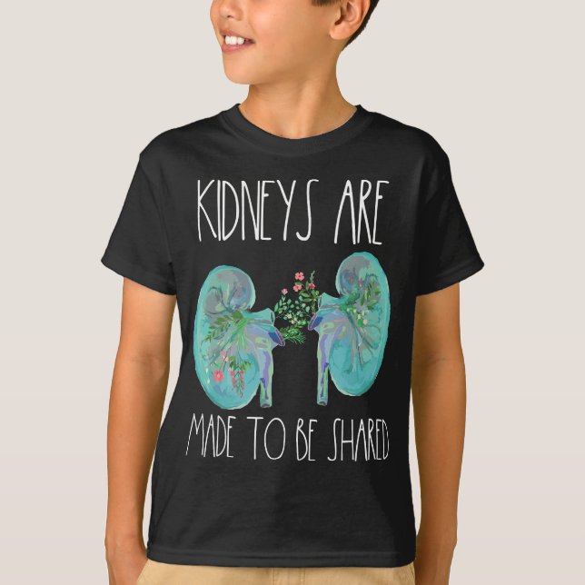 One ney Transplant Donor Nephrology Nurse Dialysis T-Shirt (Front)