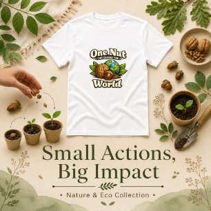 One Nut Can Change the World quote T-Shirt