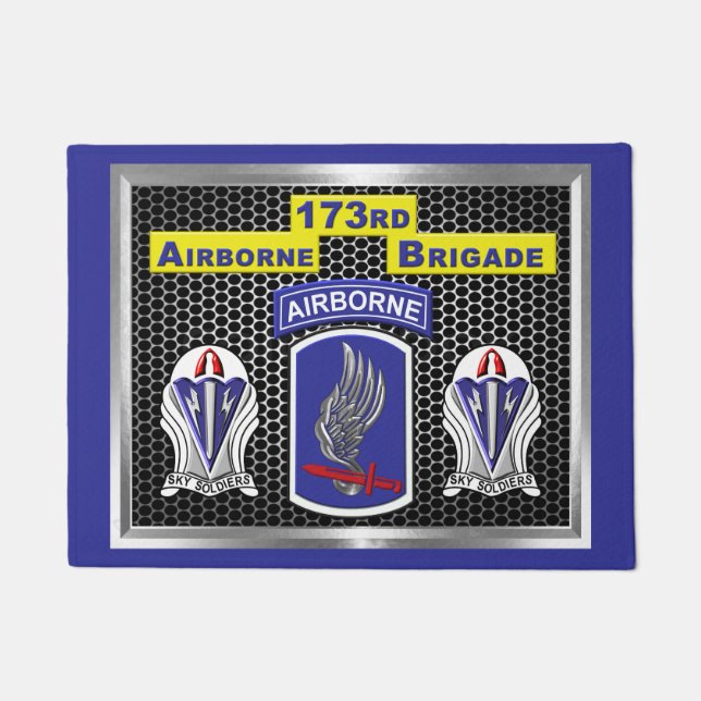 One of a Kind 173rd Airborne Brigade Combat Team Doormat (Front)