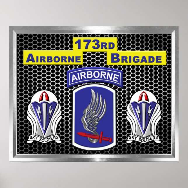 “One of a Kind” 173rd Airborne Brigade Combat Team Poster (Front)