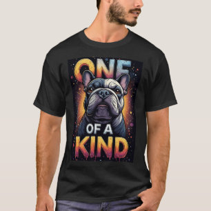 One Of A Kind Dog Portrait With Bold Colours T-Shirt