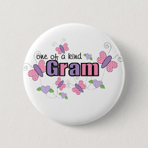 One Of A Kind Gram 6 Cm Round Badge