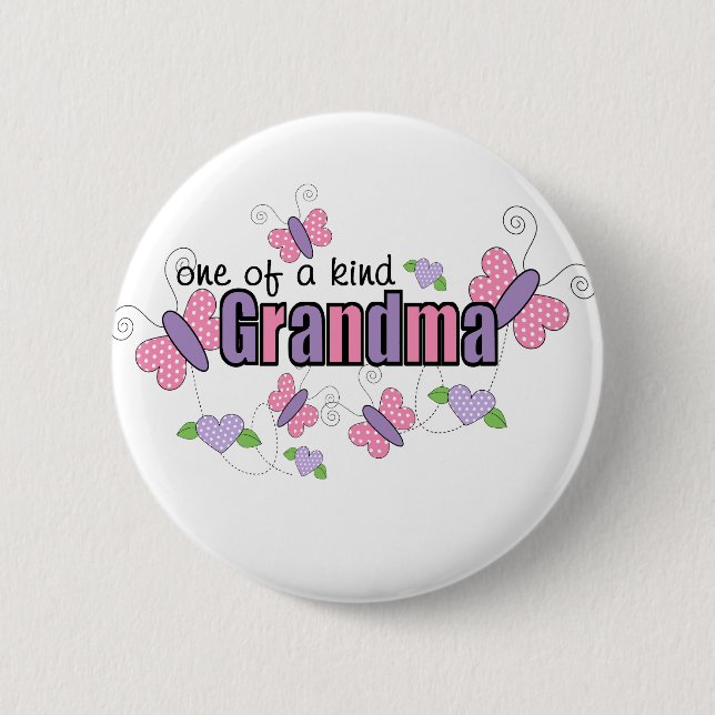 One Of A Kind Grandma 6 Cm Round Badge (Front)