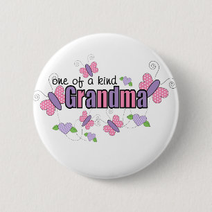 One Of A Kind Grandma 6 Cm Round Badge