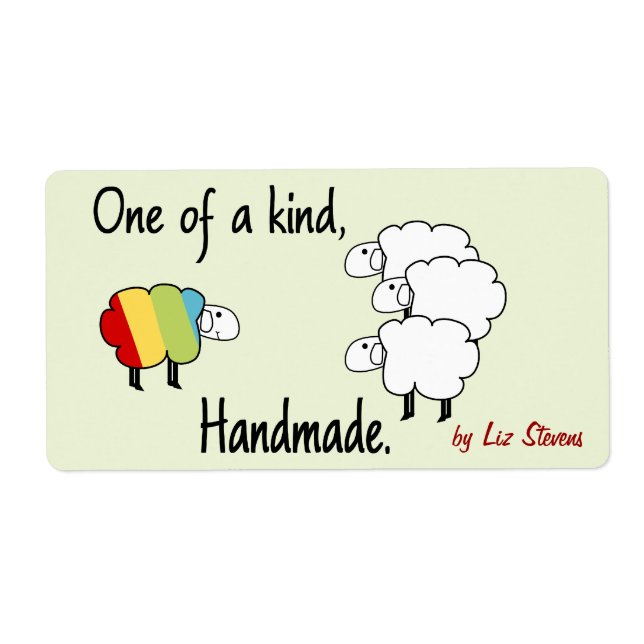 One Of A Kind Handmade Label (Front)