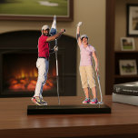 One-of-a-kind Keepsake Golf Memories Photo Cutout<br><div class="desc">Turn your cherished golf memories into a stunning keepsake with our custom photo cutouts. This personalised piece captures the spirit and energy of your favourite moments on the course, expertly crafted with a crystal-clear acrylic front and a sleek black backing. Perfect for players, fans, and golf enthusiasts, it’s ideal for...</div>