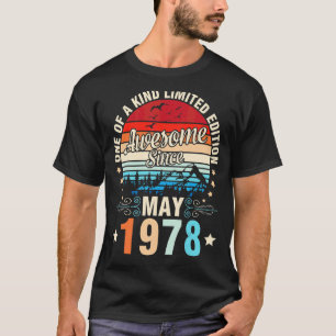 One Of A Kind Ltd Edition 44 Years Awesome Since M T-Shirt
