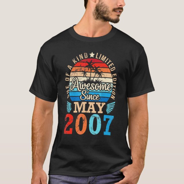 One Of A Kind Ltd Edition Awesome Since May 2007 B T-Shirt (Front)