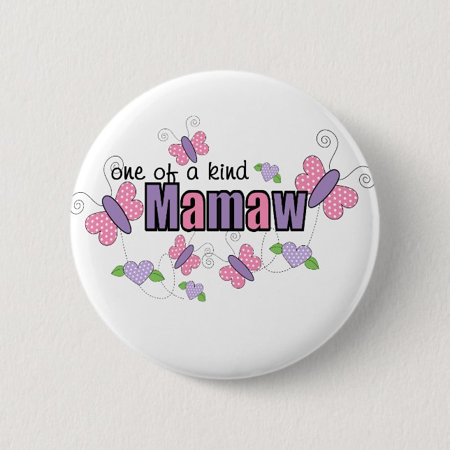 One Of A Kind Mamaw 6 Cm Round Badge (Front)