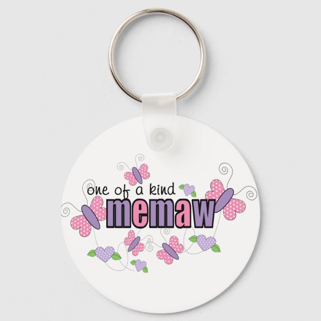One Of A Kind Memaw Key Ring (Front)