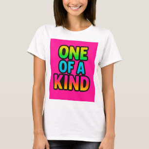 One of a Kind – Neon Rainbow Statement T-Shirt