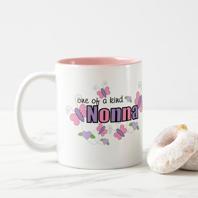 One Of A Kind Nonna Two-Tone Coffee Mug (With Donut)