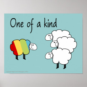 One of  a Kind Sheepy Poster