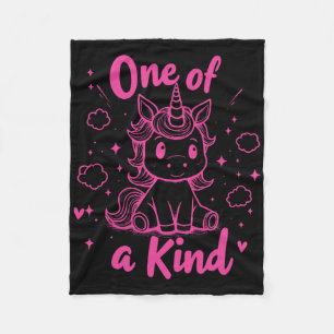 One Of A Kind Unicorn Shirt Cute Valentine Kids Te Fleece Blanket