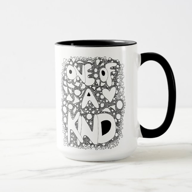 One of a Kind, Word Art, Coffee Mug (Right)
