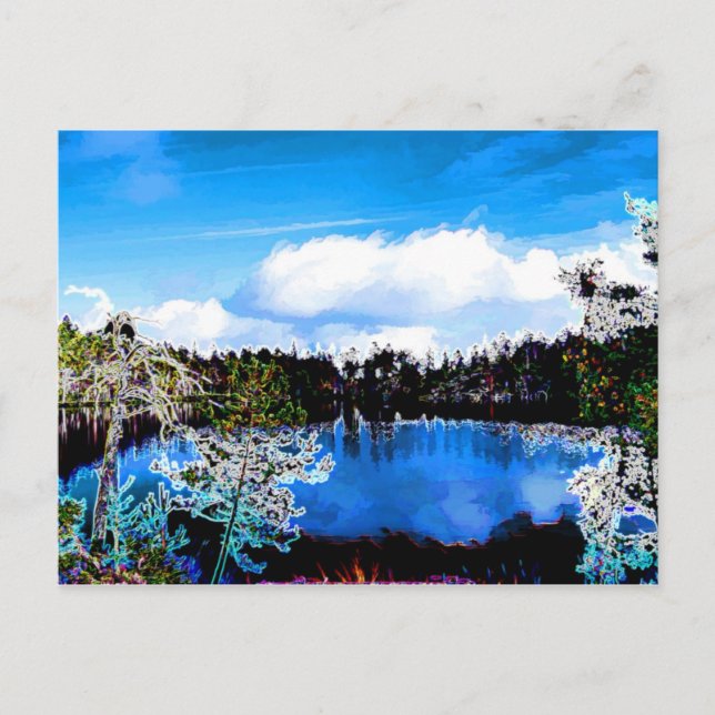 One of Finlands Lakes Postcard (Front)