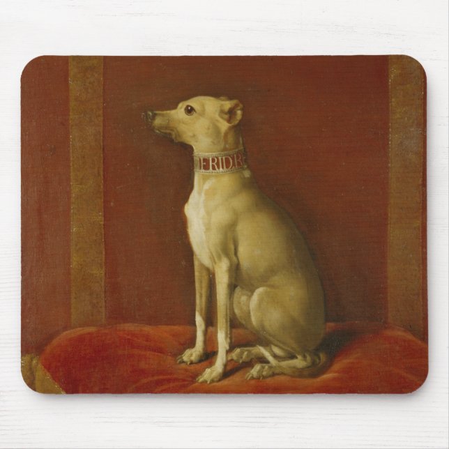 One of Frederick II's Italian greyhounds Mouse Mat (Front)