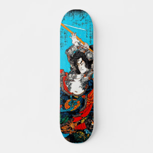 One of Hundred Eighty Heroes Suikoden woodblock Skateboard