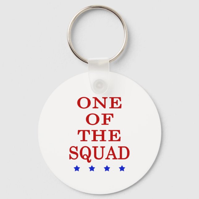 One Of The Squad AOC Rashida Ilhan Ayanna Key Ring (Front)