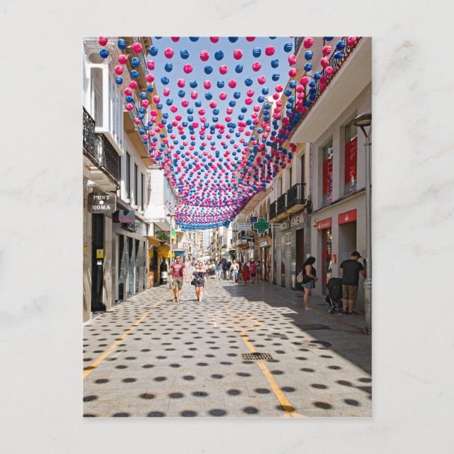 One of the tourist streets in Rondo. Postcard (Front)